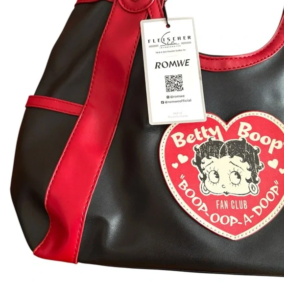 NWT Betty Boop Black and Red Purse - Picture 3 of 6
